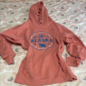 Alaska Graphic Women's Hoodie - Rust